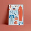 Designfräulein // Postkarte // Surfer