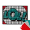 dot on Pixelart / DIY-Set mit Klebepunkten / lol 30x40 cm