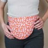Wärmekissen mit Bindeband & Dinkel gefüllt "Orange-Pink" – Tochter von Walter