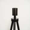 Gofurnit matt-schwarzes Dreibein für Stehleuchten mit E27-Leuchtenfassung