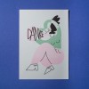 Girls in Motion Danke Riso A6 Postkarte