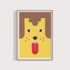 Yellow dog – Print von Lavanda Posters