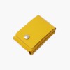EINFACHDESIGN, Slimwallet, Minigeldbeutel gelb aus pflanzlich gegerbtem Leder