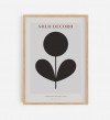 FINE FINE STUFF - Poster - Solo Decoro - black 02 - A3 - Japandi - Scandi - minimalistisch