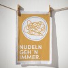 Geschirrtuch - Bio Baumwolle - Nudeln geh´n immer - Naturbedacht