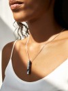 [GS05] Beton Halskette Kette Ovisproducts - 925 BLACK SILVER