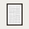 nahili ARTPRINT/POSTER "grid - white" DIN A3 Grafik in Weiß
