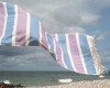 Yolunda Hamamtuch Bio-Baumwolle Dalya sky over lavender