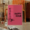 vonSUSI Fine Art Poster mit Dackel "Happy Hour", Din A4-A1