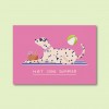 Hot Dog Summer Dalmatiner / Postkarte A6 / Svea Hansohn Illustration