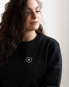 Stadtliebe® | Berlin Sweatshirt mit gesticktem „Bär“ Schwarz 100% Bio-Baumwolle
