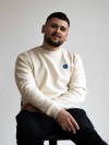 Stadtliebe® | Sylt Sweatshirt mit „Insel“ Stick Beige 100% Bio-Baumwolle
