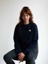 Stadtliebe® | Nordsee Sweatshirt mit gesticktem „Leuchtturm“ French Navi 100% Bio-Baumwolle
