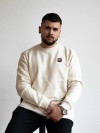 Stadtliebe® | Nordsee Sweatshirt mit gesticktem „Strandkorb“ Beige 100% Bio-Baumwolle
