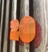 THE SUPER HOUSE NUMBER NEON ORANGE von not white studio