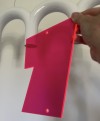 THE SUPER HOUSE NUMBER NEON RED von not white studio