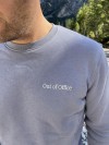 The Life Barn – "Out Of Office" Sweatshirt Unisex stone blau grau