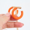 Atelier Anda | Candy Hoops in Aperol Orange - 925 Sterlingsilber