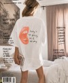 THE BED SHIRT – Oversized T-Shirt mit Rückenprint von not white studio