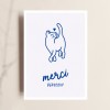Karte "Merci Beucoup", Dankekarte für Katzenliebhaber:innen, TANTE TIA