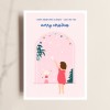 Postkarte, Weihnachten, Merry Christmas, Every Snowflake Is Unique, TANTE TIA