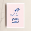 Postkarte, Grazie Mille!, Hundekarte, TANTE TIA