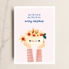 Weihnachtskarte ONE STAR FOR ME. ONE STAR FOR YOU. – Liebevoller Plätzchengruß für die Adventszeit