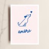 Postkarte, Amore, Liebe, Hundekarte, TANTE TIA