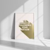 The magic of following your passion, A3 Poster in Pure Gold – Urban Design