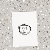 Love is the new black - Postkarte "Kindskopf Boy 01"