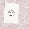 Love is the new black - Postkarte "Kindskopf Girl 03" 