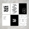 Love is the new black – Postkarten Set "Selflove "