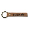 Stadtliebe® | Berlin Leder Schlüsselanhänger mit Messing Ring „Brandenburger Tor"