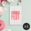 Feingeladen / FANCY TYPE: Frohes Fest (FluoRed) / Mini / x6