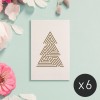 Feingeladen / LINE ART: Tree (Gold) / Mini / x6