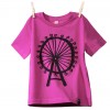 Bio-Baumwoll Shirt für Kleine /
Riesenrad (pink)
