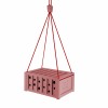 Bienenhotel Mini-Container aus Beton (Rot) - hängend oder stehend aufstellbar