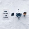 MORE espresso, LESS depresso!
Letterpress von papelami
