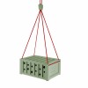 Bienenhotel Mini-Container aus Beton (Grün) - hängend oder stehend aufstellbar