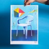 Martin Krusche - Risographie »Monobloc«, 29,7x42cm (DINA3)