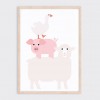Poster Drei Freunde Format DIN A3 – Julia Matzke