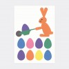 Postkarte Ostern Osterhase Schubkarre – Julia Matzke
