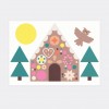 Postkarte Weihnachten Lebkuchenhaus Eule – Julia Matzke