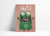 Designfräulein // Weihnachtskarte // Wish you a Monster Xmas