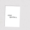 Love is the new black - Postkarte
"Komm Kuscheln"