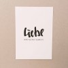 Love is the new black - Postkarte "Liebe wird aus Mut gemacht"