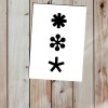 Love is the new black - Postkarte "Schneeflocke" 