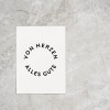 Love is the new black - Postkarte "Von Herzen alles Gute" 