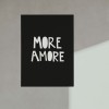 Love is the new black - Postkarte "More Amore"