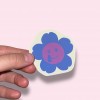 FLOWER EMOJI LILAC/BLUE Vinyl Sticker - The Propcorner